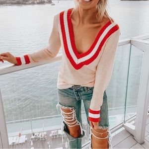 Superdown/Revolve Long Sleeve Sweater V-neck